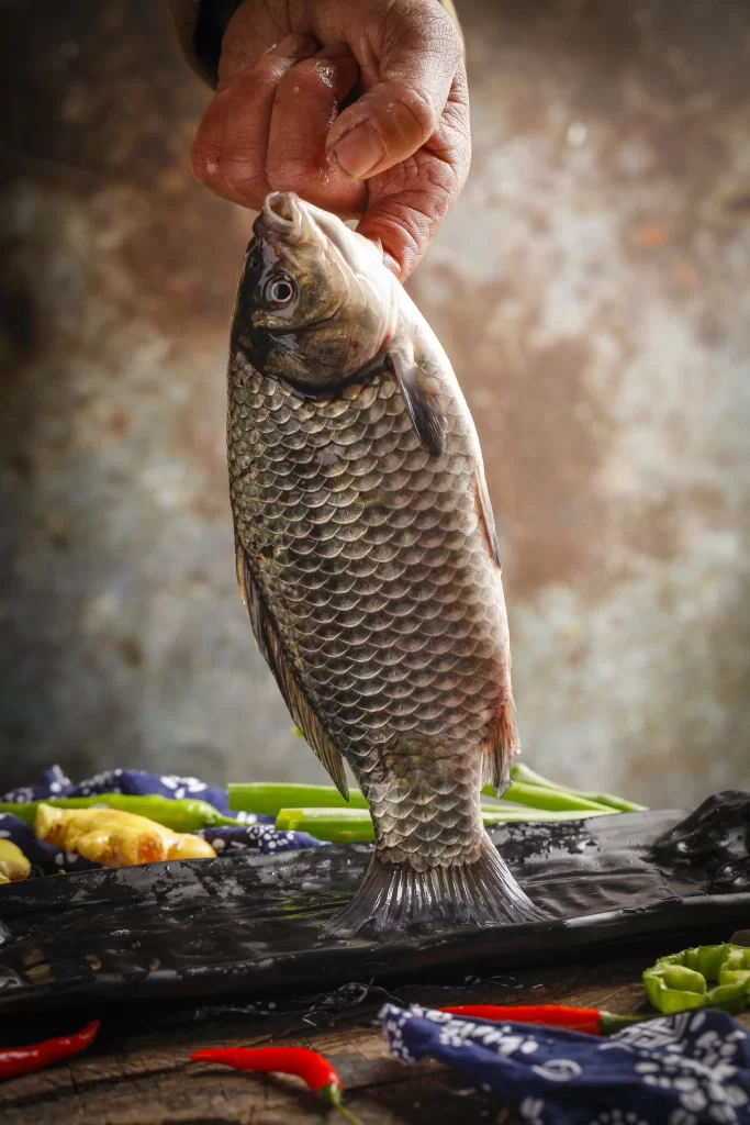 Whole Fish Fresh Ingredients Spices
