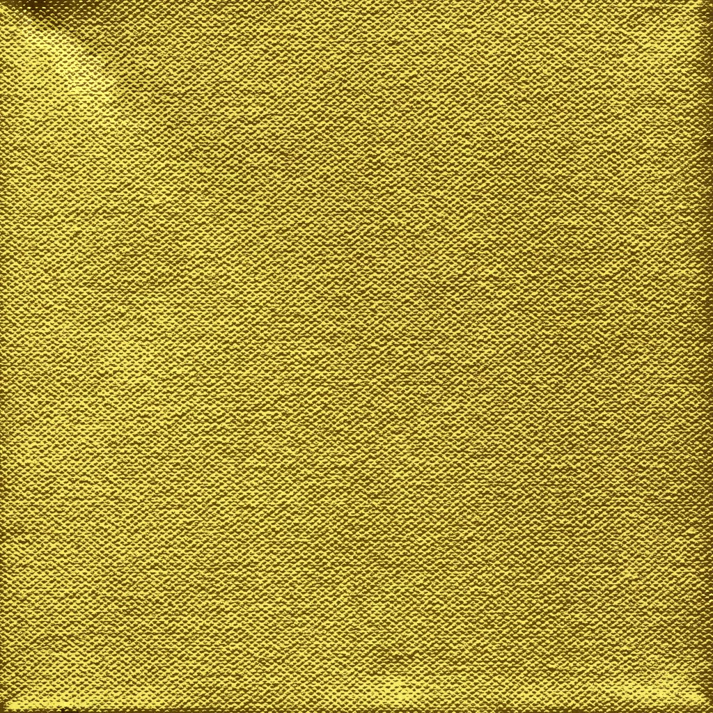 Yellow Diamond Patterned Embossed Synthetic Leather