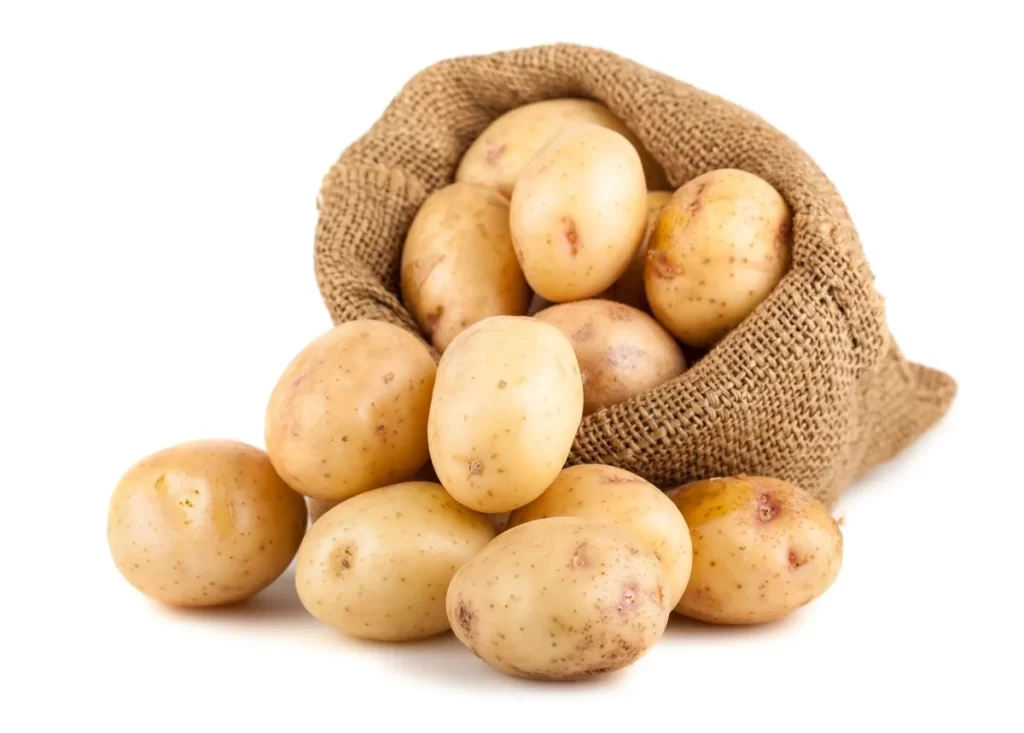 Yellow Potatoes Brown Spots Earthy