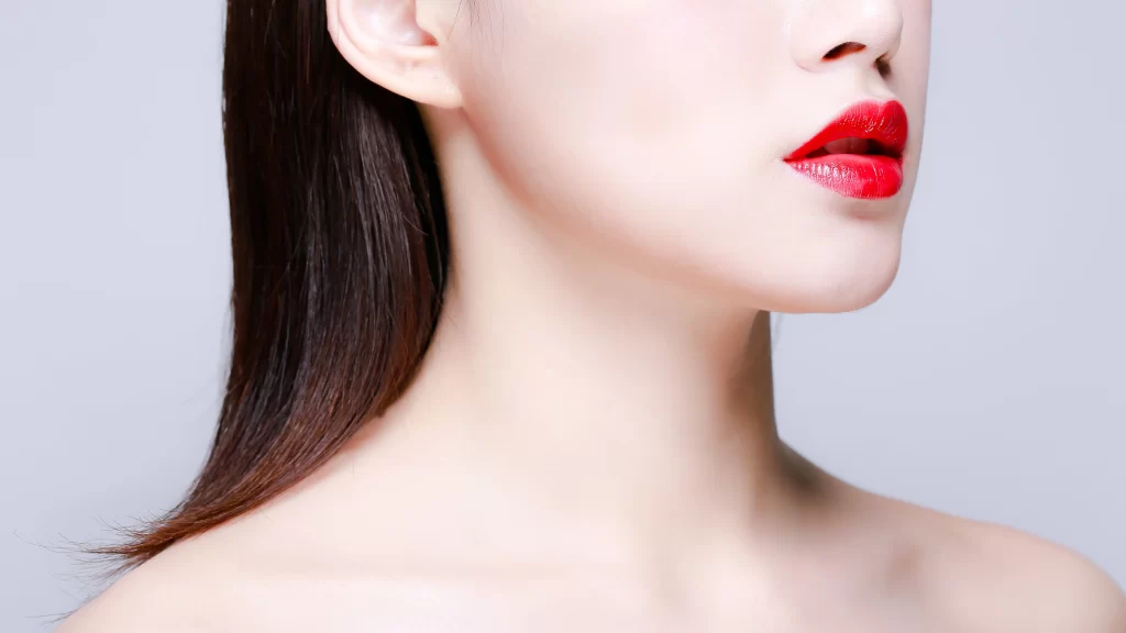 Keywords: Hair Neck Lips Red Smooth Soft