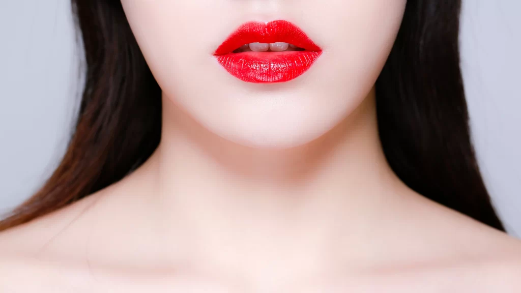 Lips Red Makeup Skin