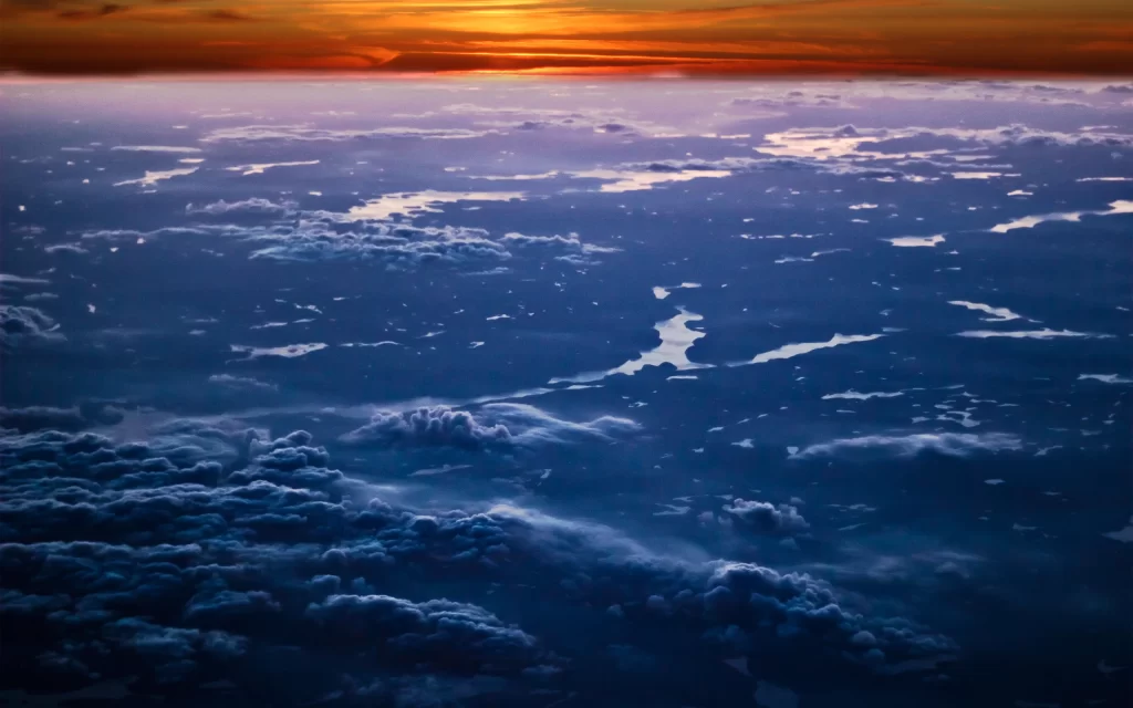 Sunset Clouds Sky Horizon Reflections