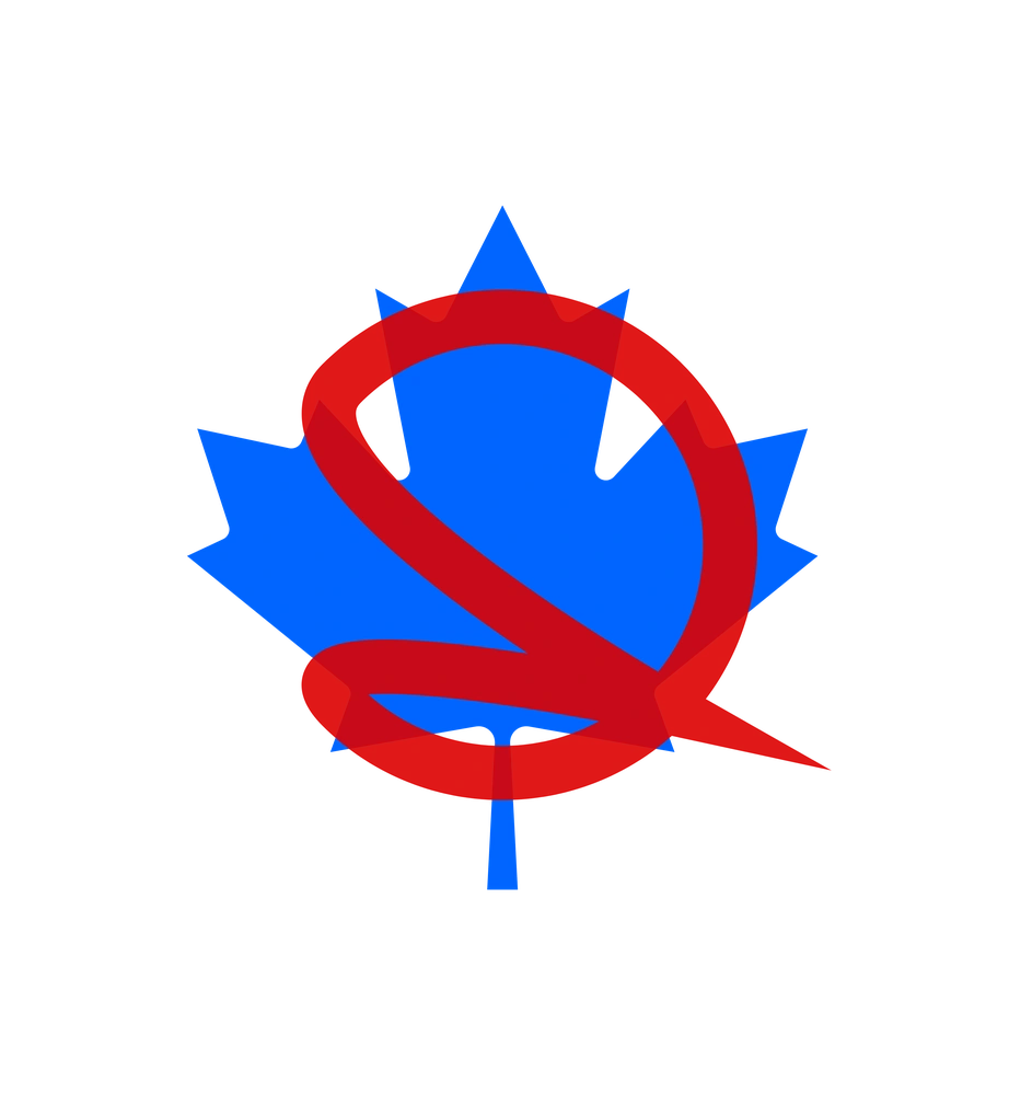 Anything but Conservative maple leaf logo