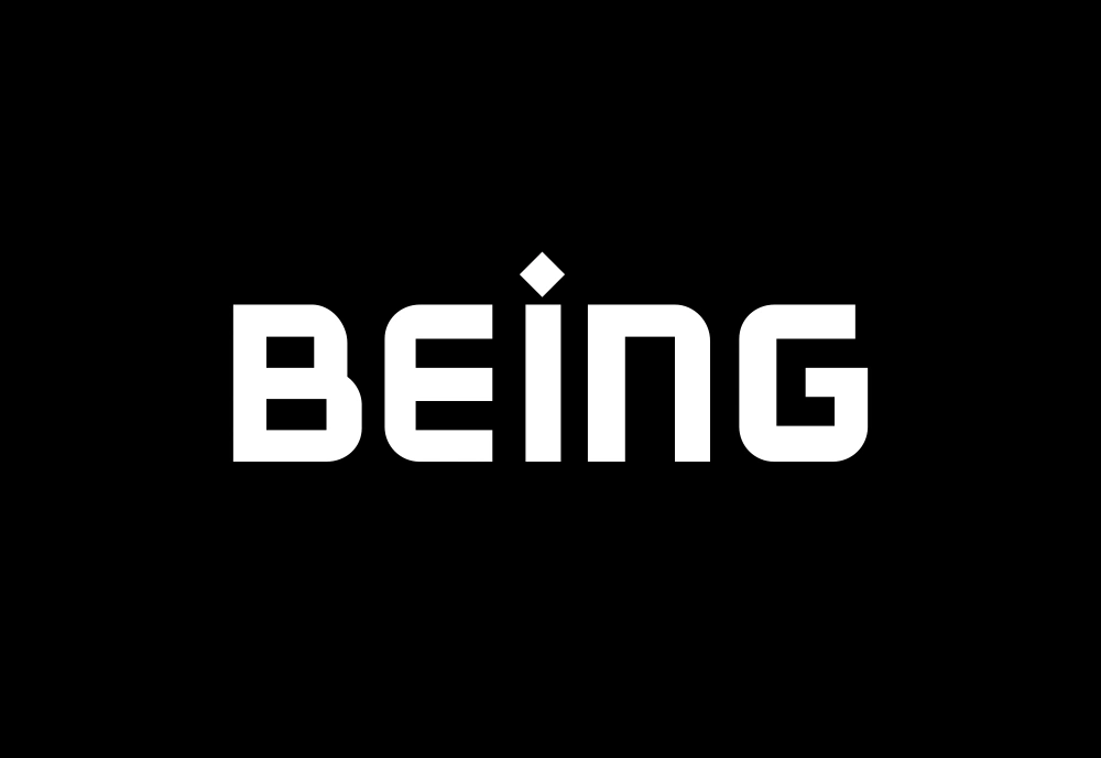 Being Text Logo Logo
