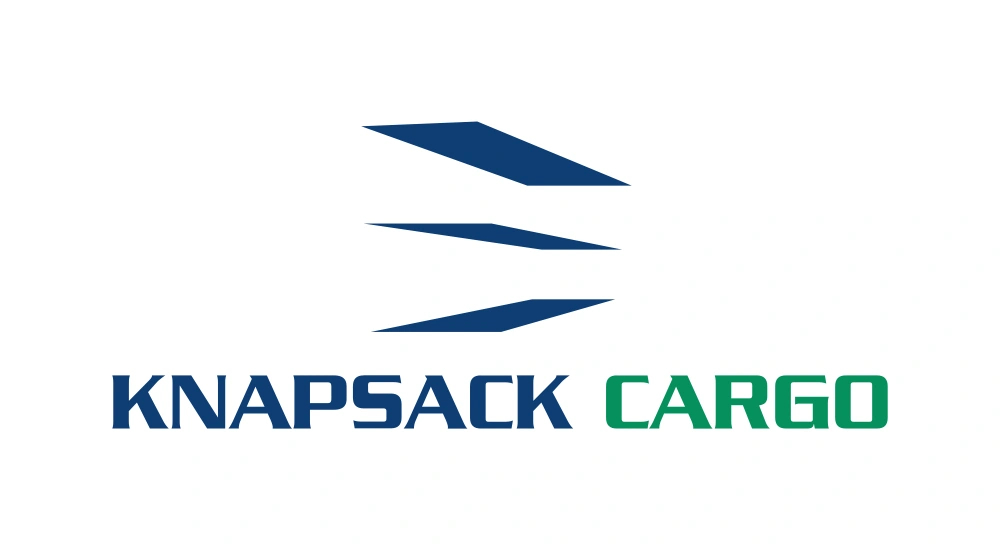 KCG Knapsack Cargo Wordmark Logo