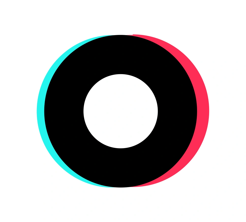 TikTok Text O Crop Logo