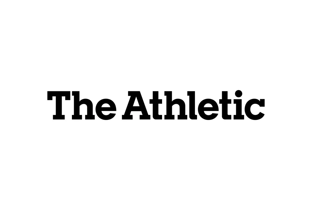 The Athletic Wordmark Black Logo