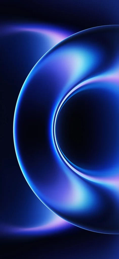Abstract Blue Light Tunnel