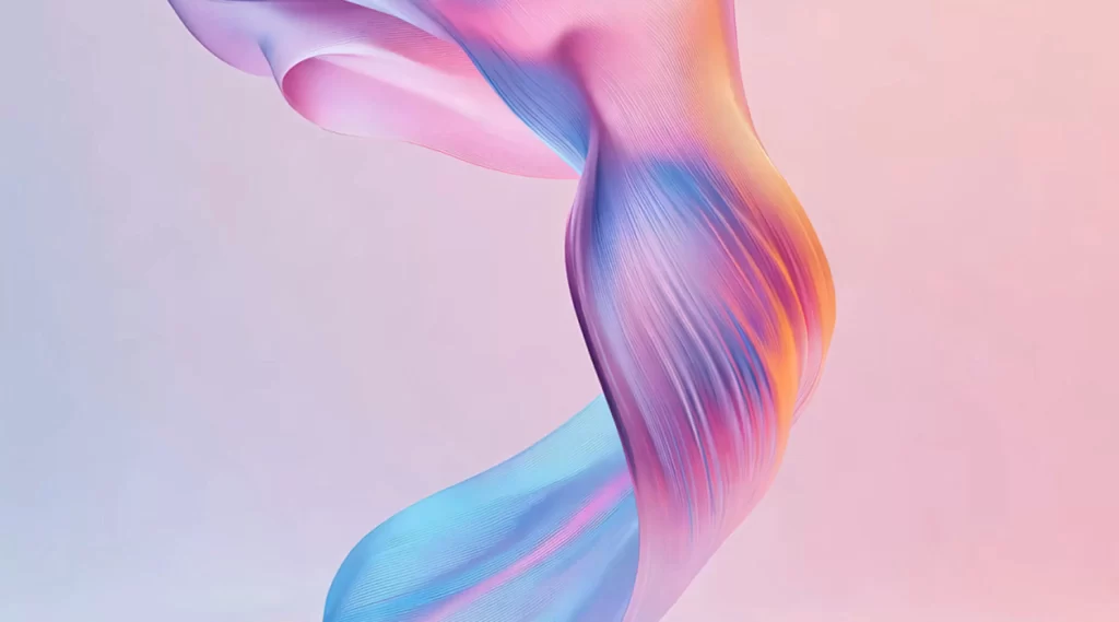 Abstract Fluid Shapes Colorful Gradient