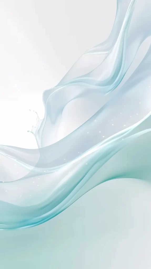 Abstract Fluidity Light Blue Waves
