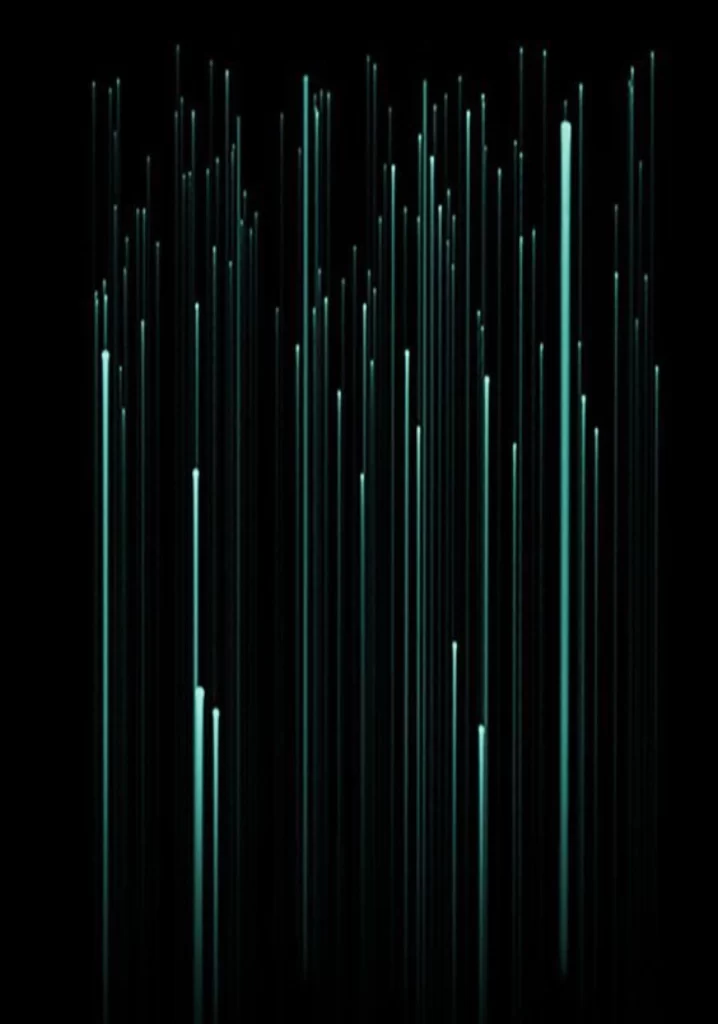 Abstract Light Lines Dark Background