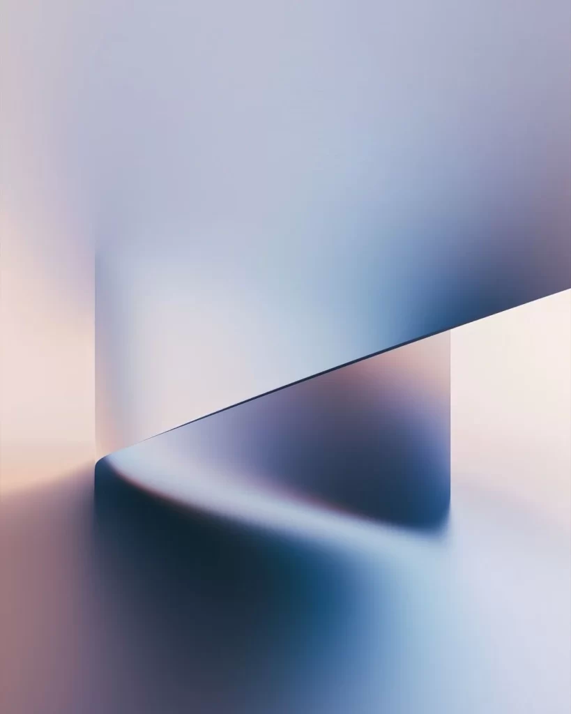 Abstract Shapes Color Gradient Light Reflection