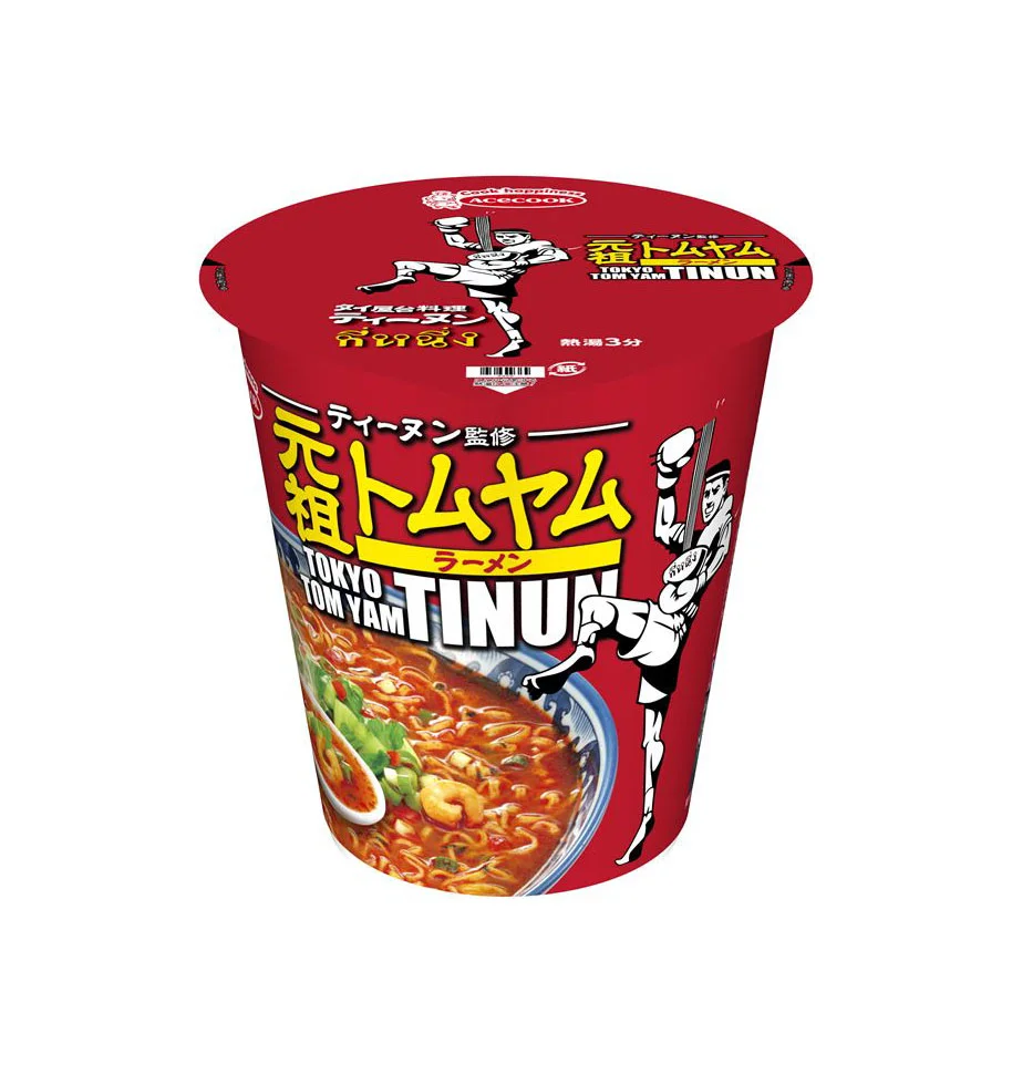 Acecook Tokyo Tom Yam Tinun Cup Noodle Spicy Red Yellow