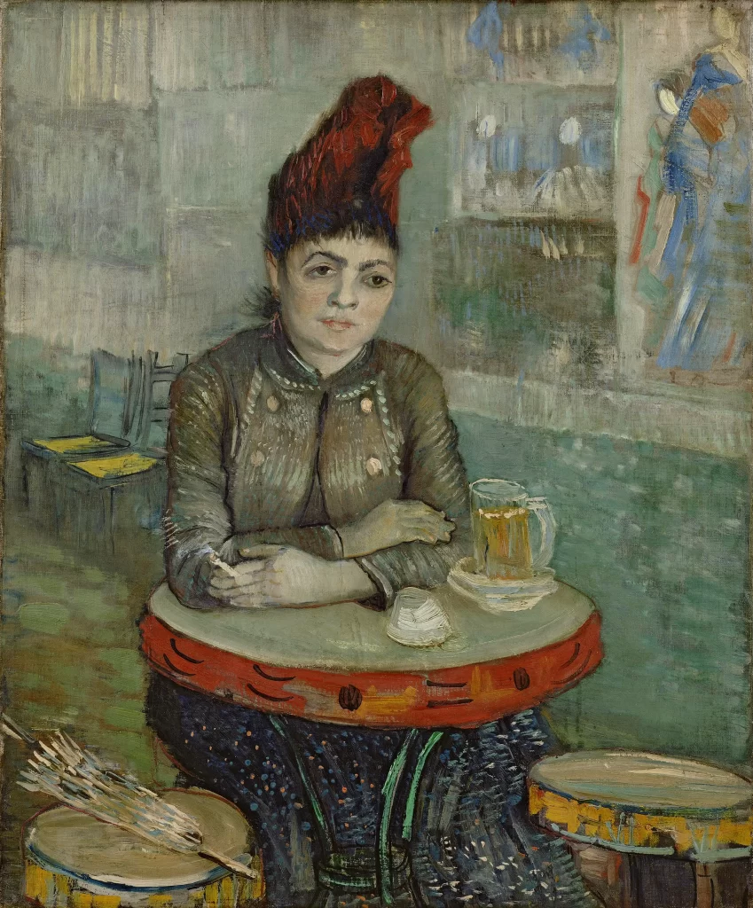 Agostina Sagatori Sitting in the Cafe du Tambourin Van Gogh