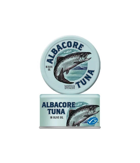 Albacore Tuna Olive Oil Fish Illustration