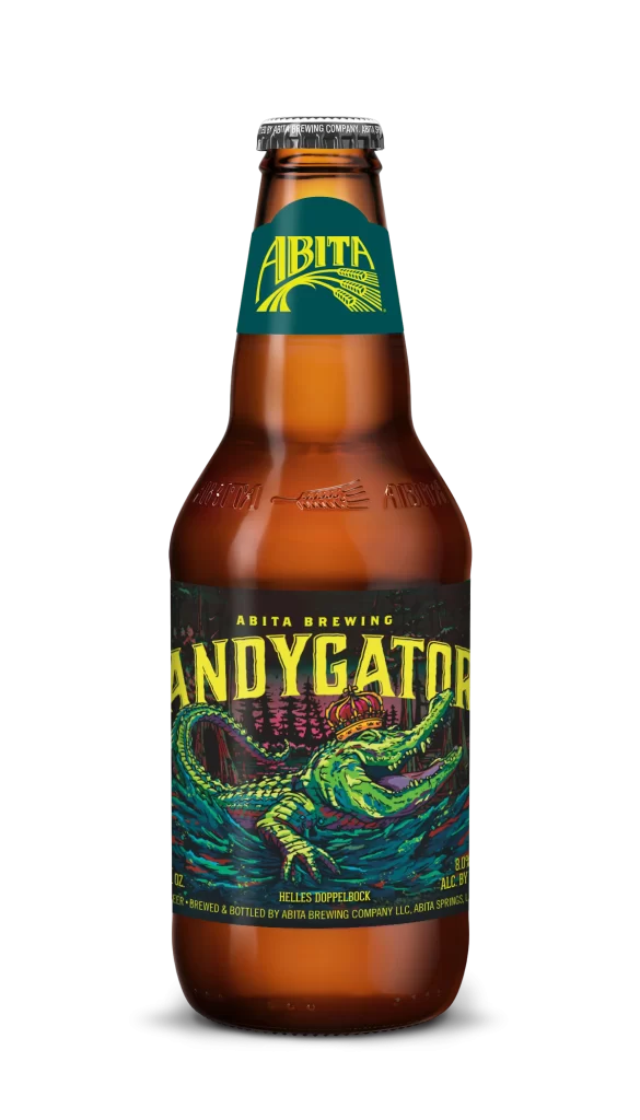 Andygator Beer Bottle Label
