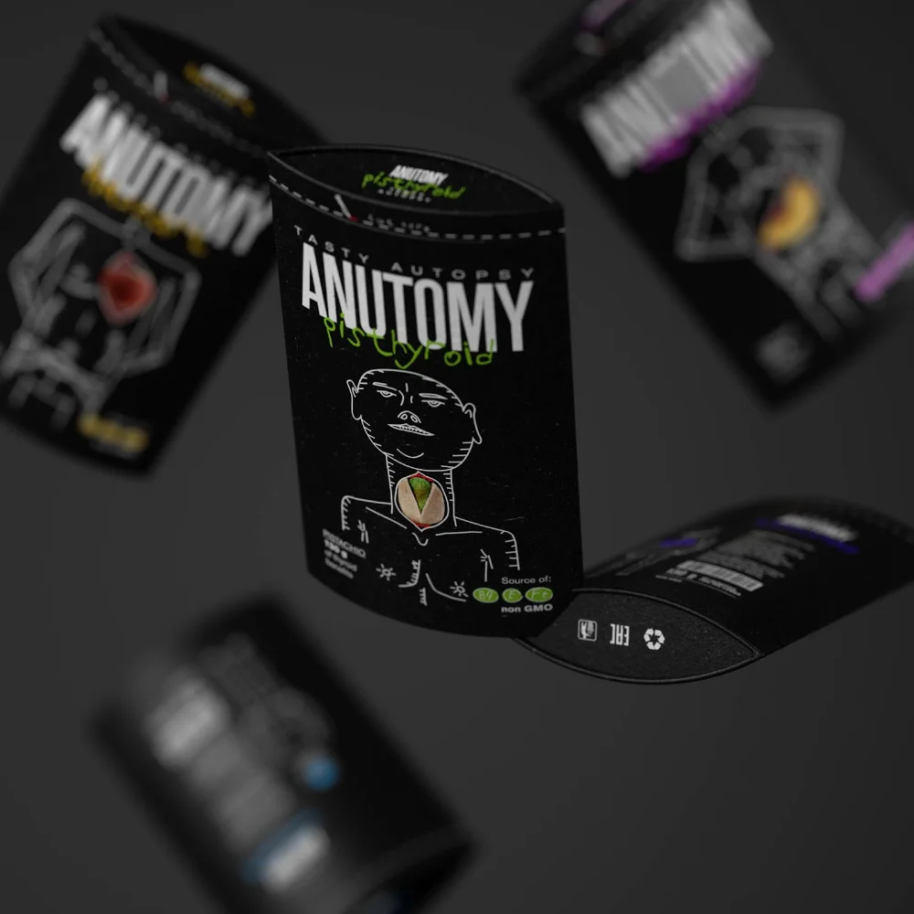 Anutomy Chocolate Pistachio Dark Black Green Human Anatomy
