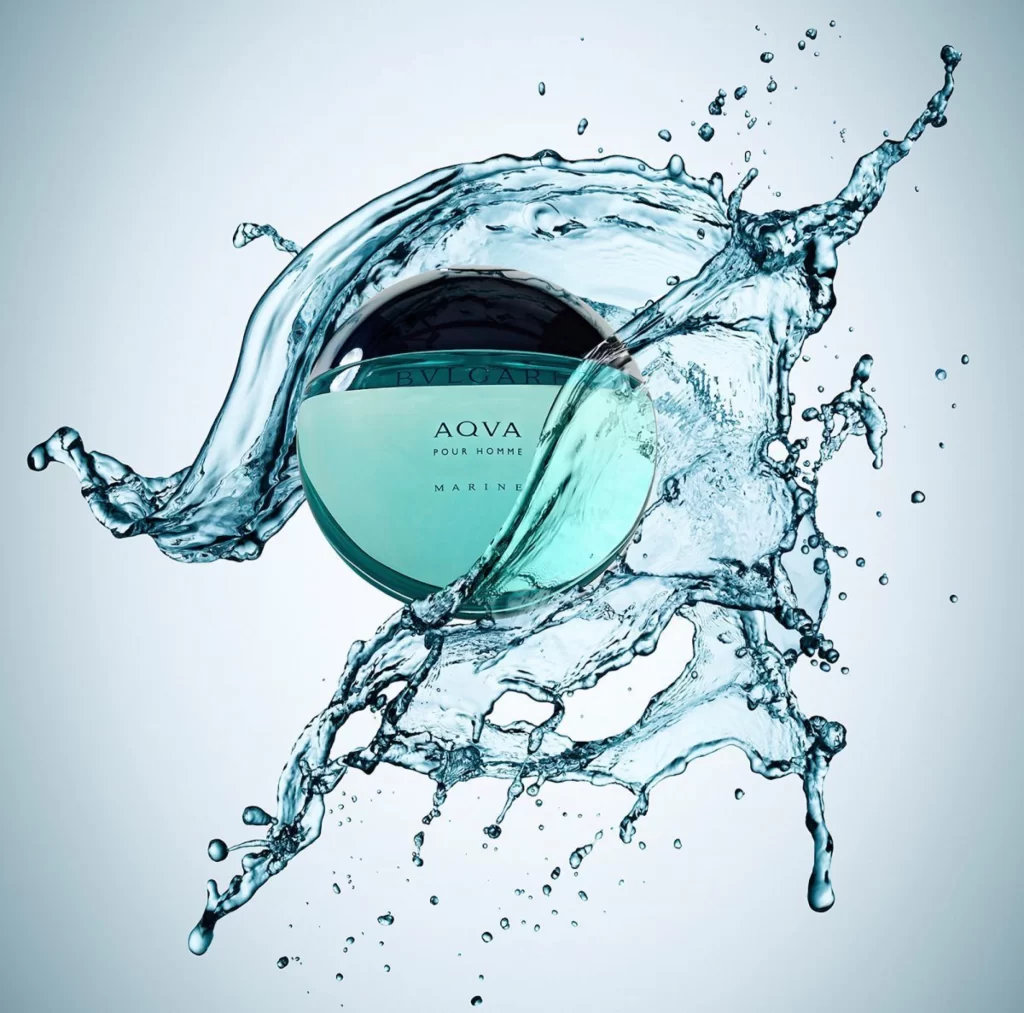 Aqua Marine Splash Fragrance Bottle