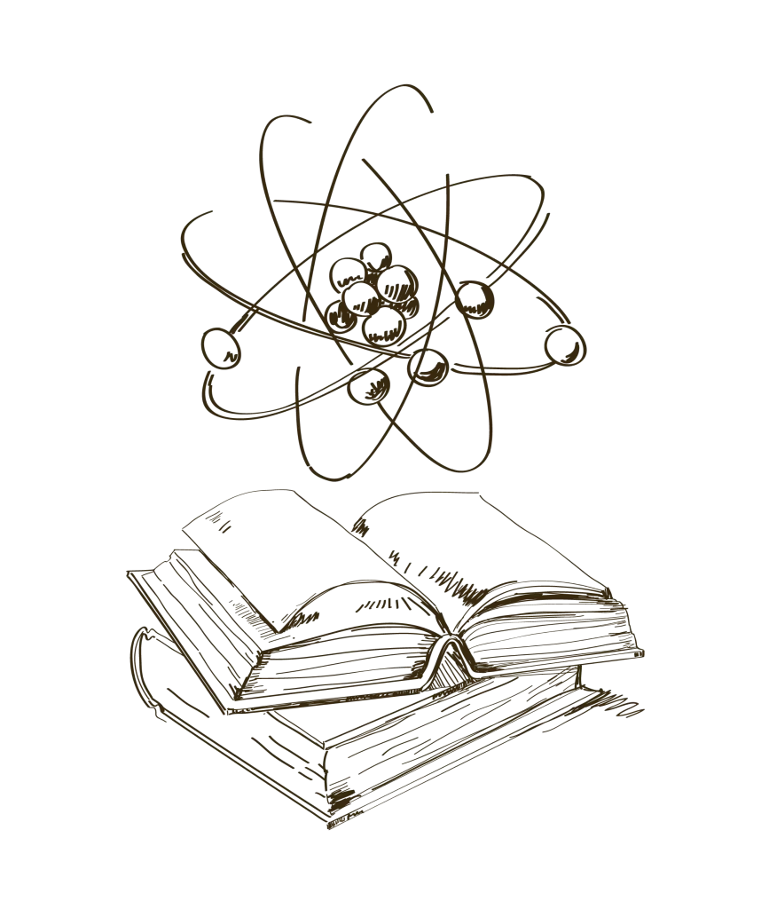Atom Book Science Knowledge Illustration Education