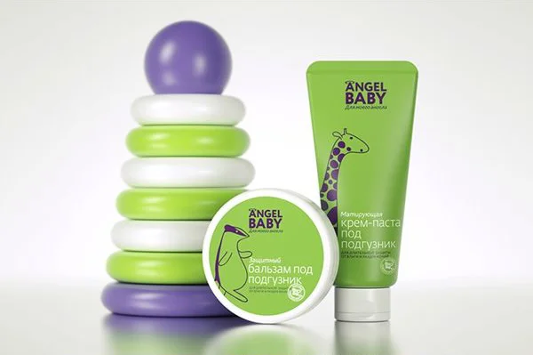 Baby Care Product Green Purple Toy Design