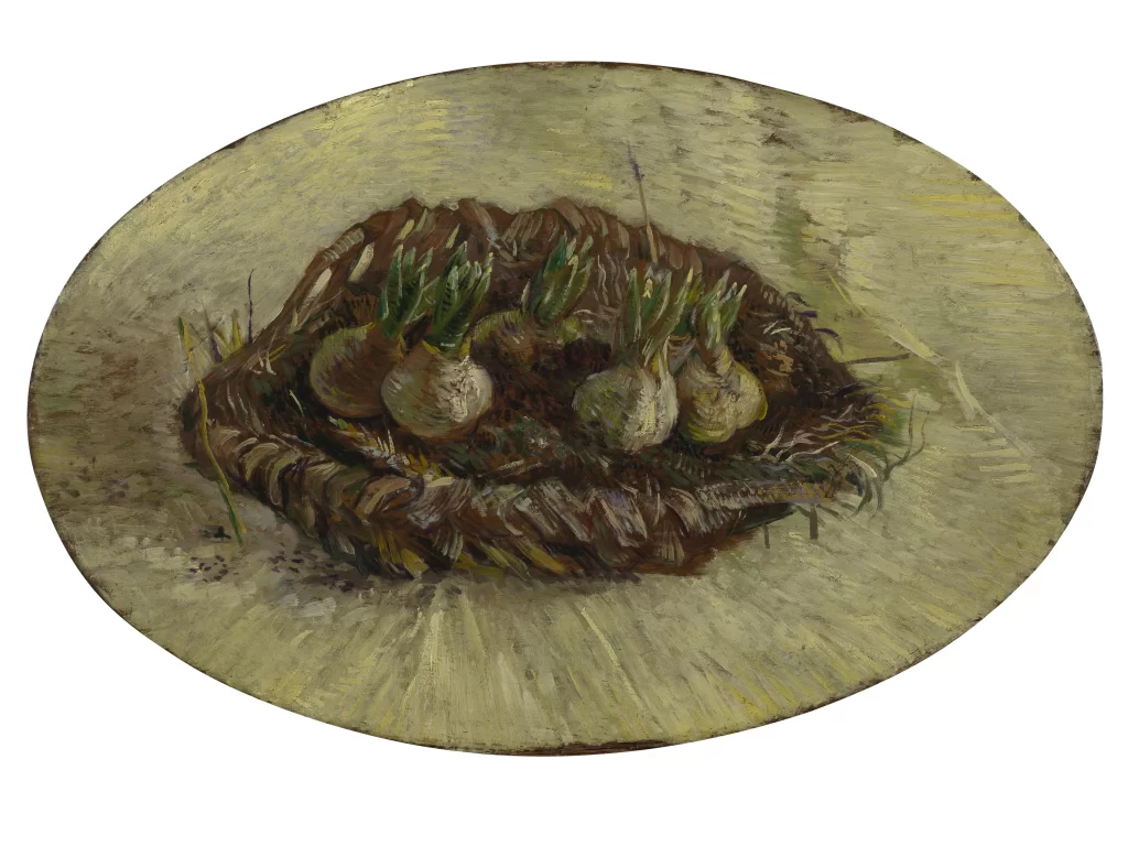 Basket with Flowers-Bulbs Van Gogh