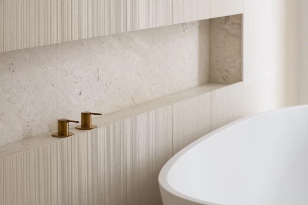 Bathroom Modern Minimalist Beige Neutral Marble