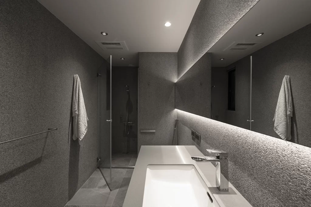 Bathroom Modern Minimalist Monochrome Neutral Black White