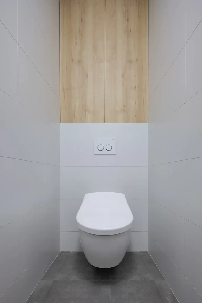 Bathroom Modern Minimalist White Neutral Light Wood