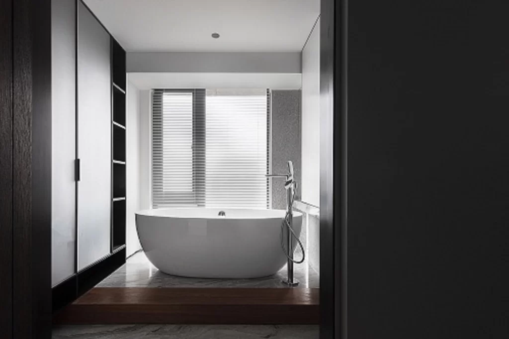 Bathroom Modern Minimalist White Neutral Wood
