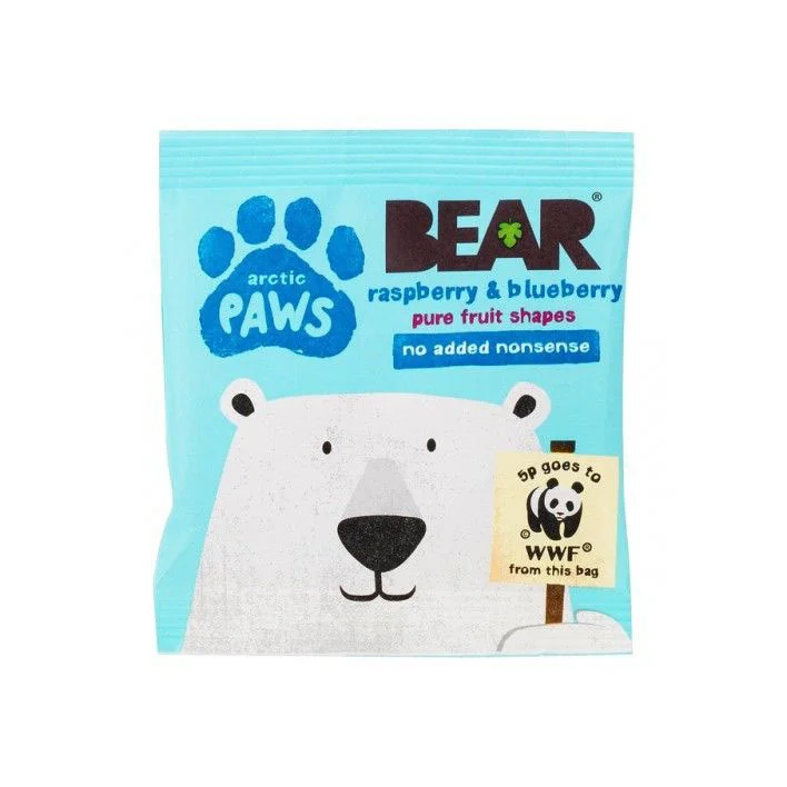 Bear Treats Raspberry Blueberry Cartoon Blue White