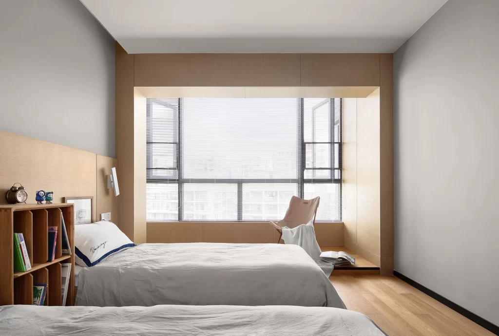Bedroom Contemporary Neutral Light Wood Simple