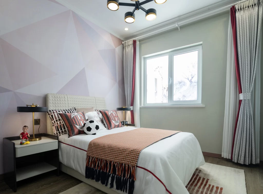 Bedroom Geometric Pattern Pastel Colors Modern Decorative Pillows