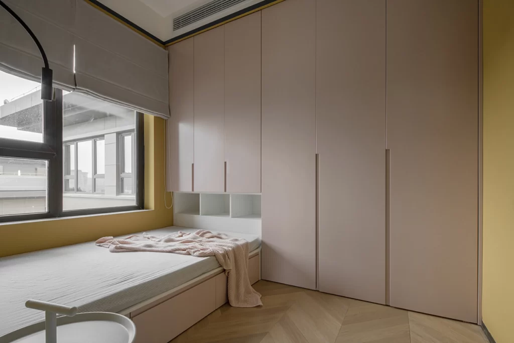 Bedroom Modern Minimalist Beige Neutral Light Wood