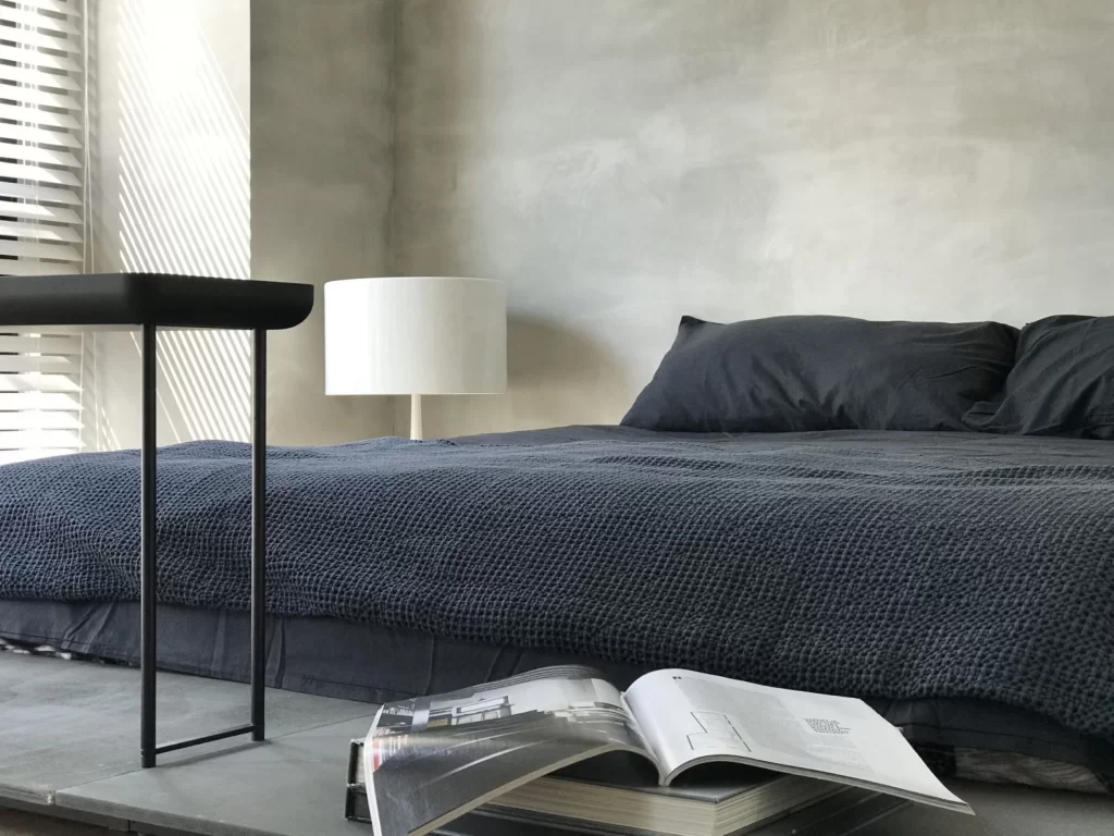 Bedroom Modern Minimalist Dark Grey Neutral Simple