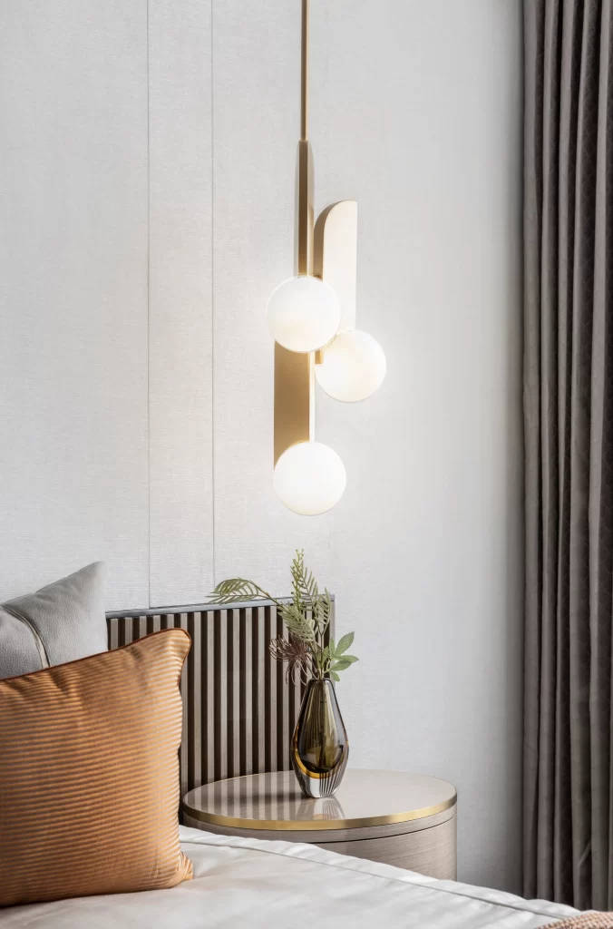 Bedroom Modern Minimalist Neutral Beige Gold Accents