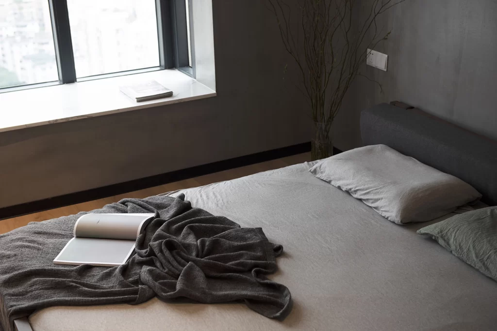 Bedroom Modern Minimalist Neutral Grey Soft Textures