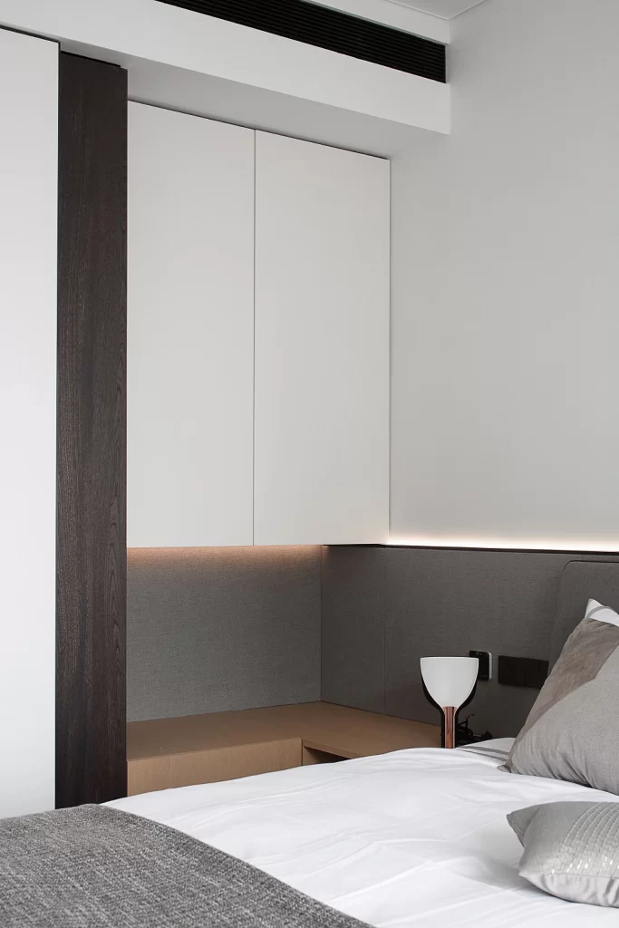 Bedroom Modern Minimalist Neutral White Gray Wood