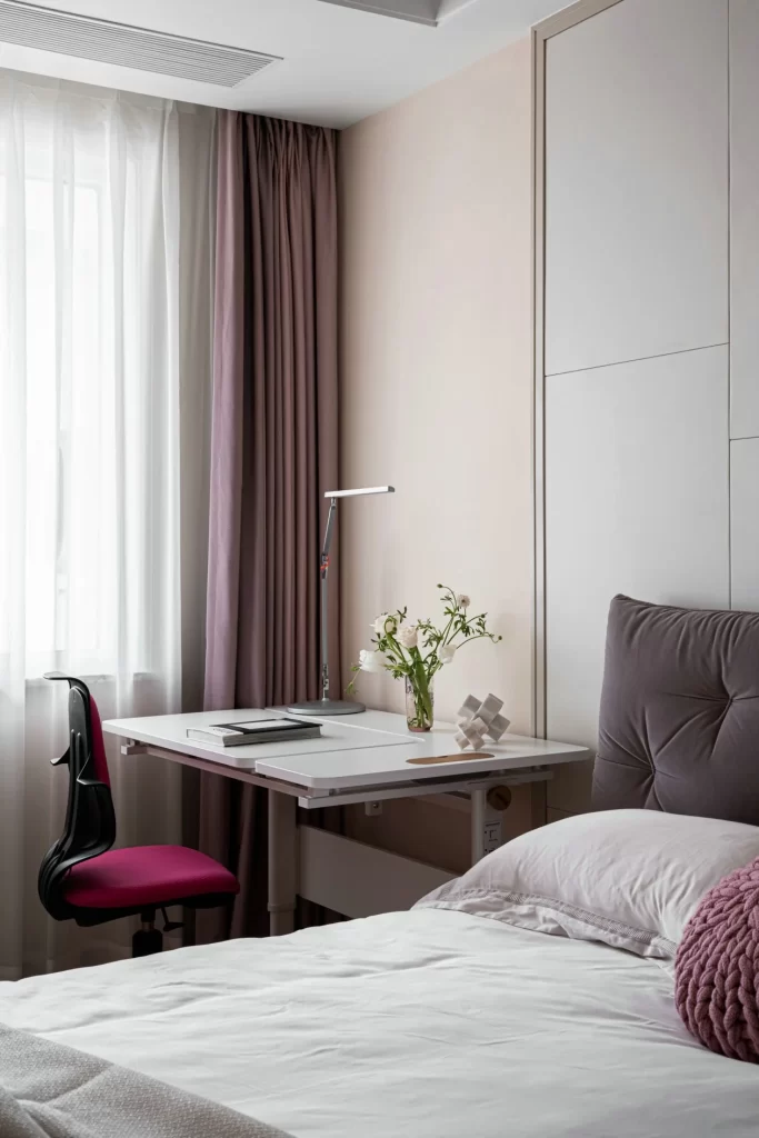 Bedroom Modern Minimalist Neutral White Soft Pink
