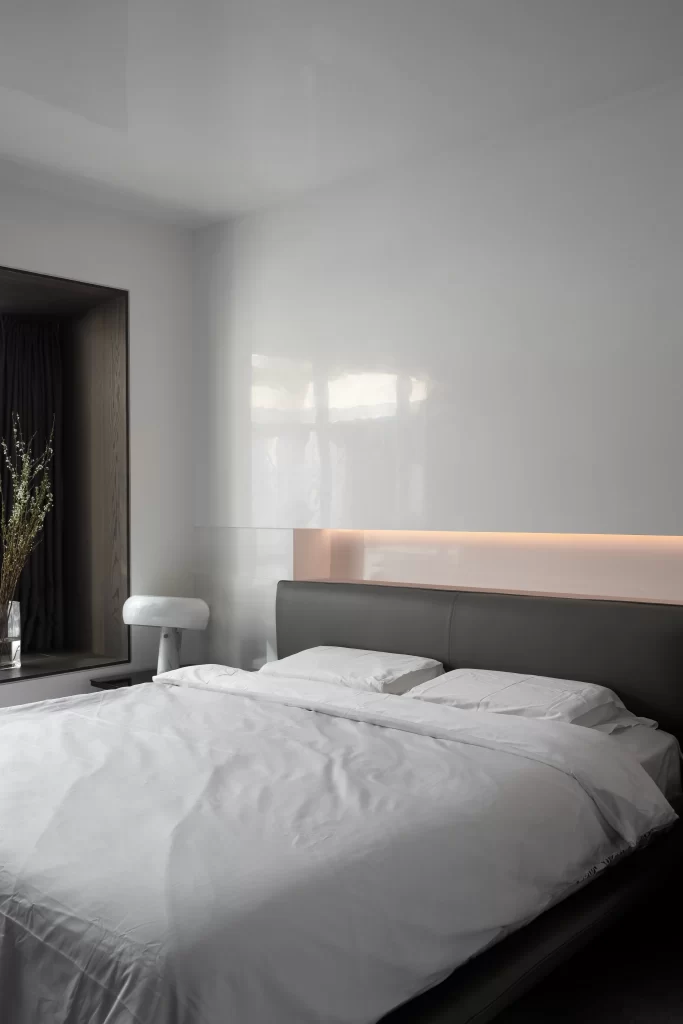 Bedroom Modern Minimalist White Neutral Soft Lighting