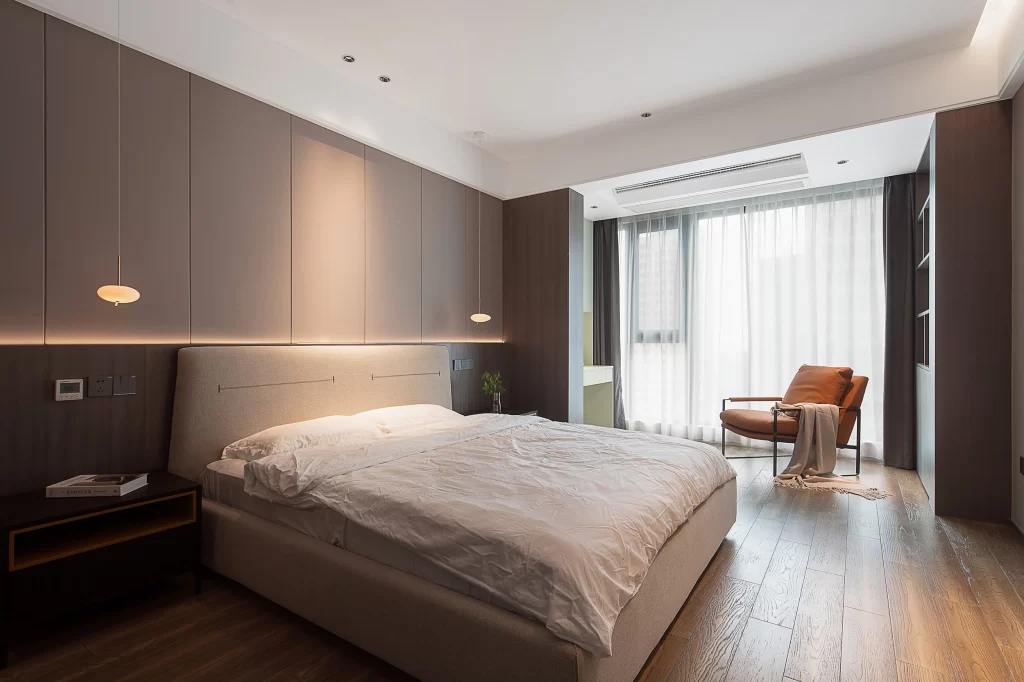 Bedroom Modern Neutral Beige Light Wood Minimalist