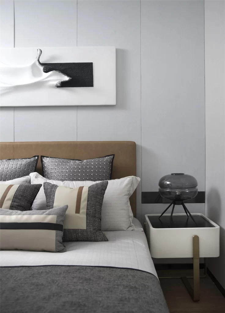 Bedroom Modern Neutral Gray White Minimalist
