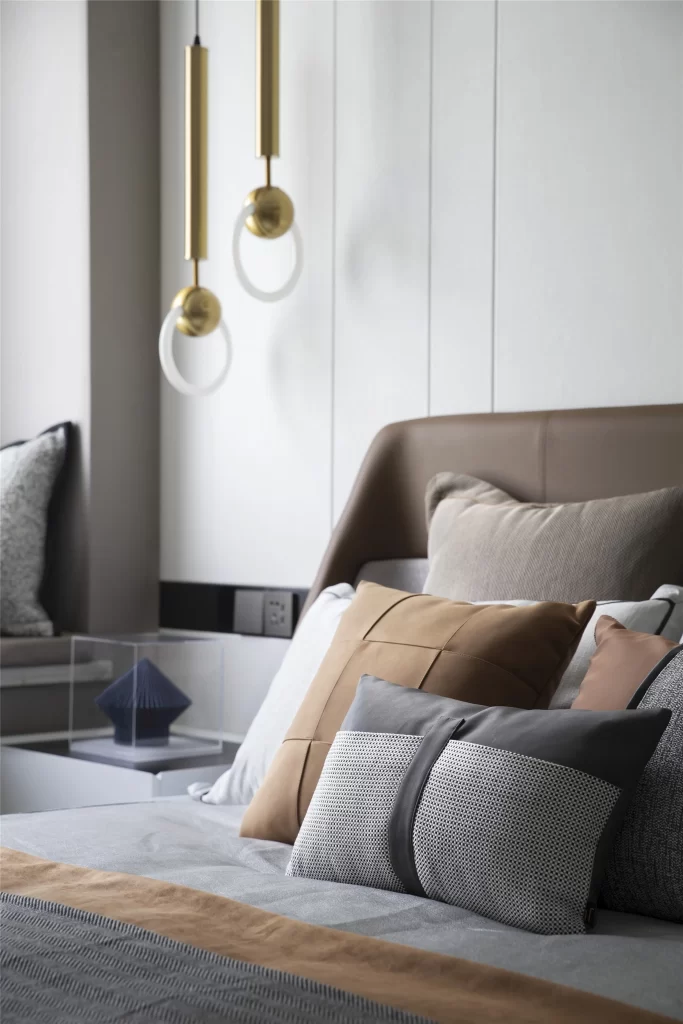 Bedroom Neutral Tones Modern Minimalist Textured Accents