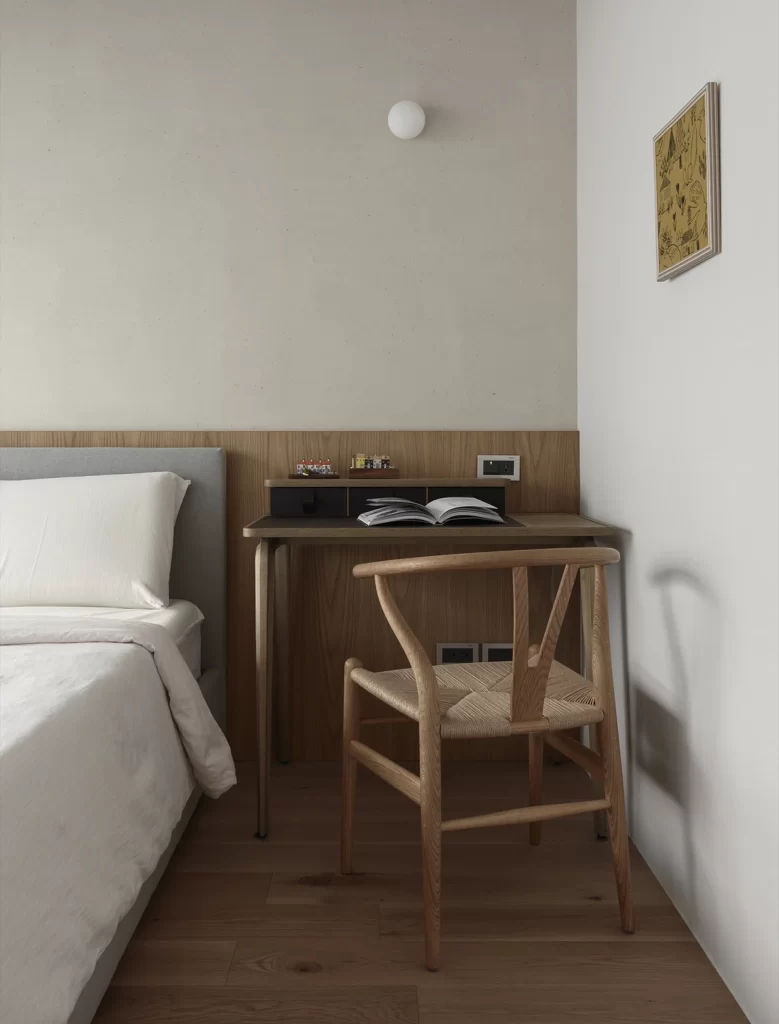 Bedroom Scandinavian Neutral Light Wood Simple