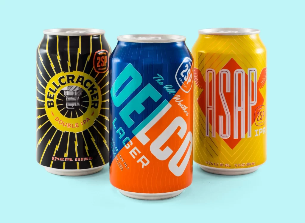 Beer Can Retro Colorful Bold Design