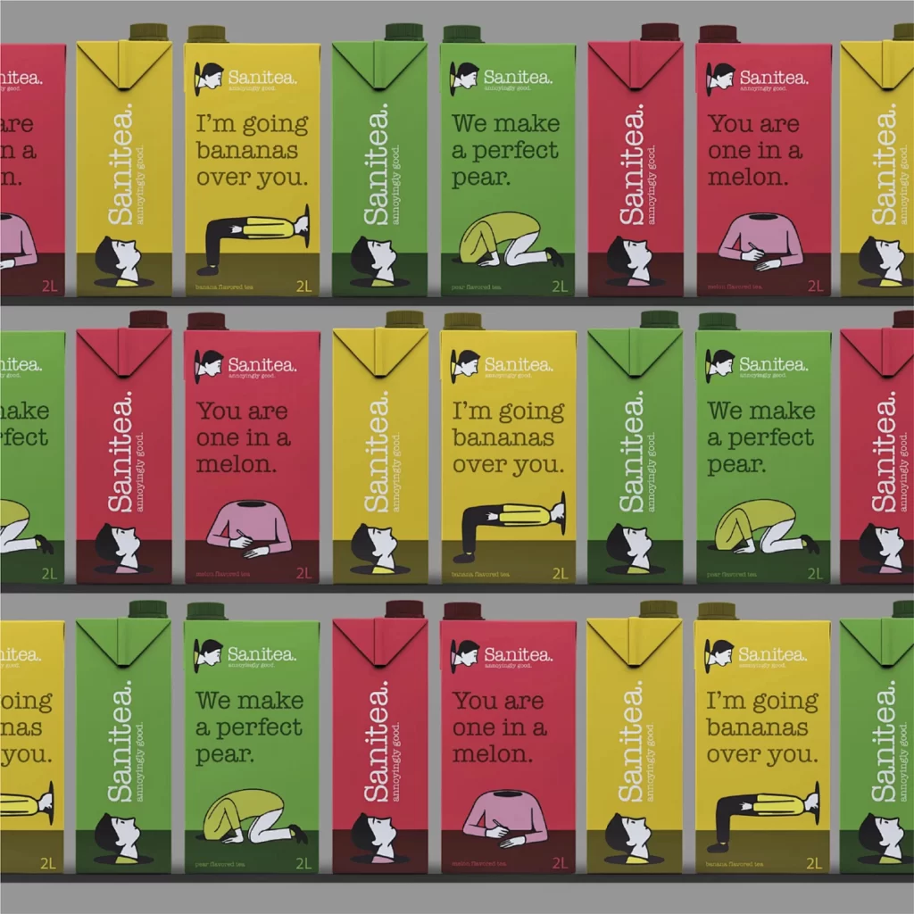 Beverage Packaging Fruit Flavors Humorous Quotes