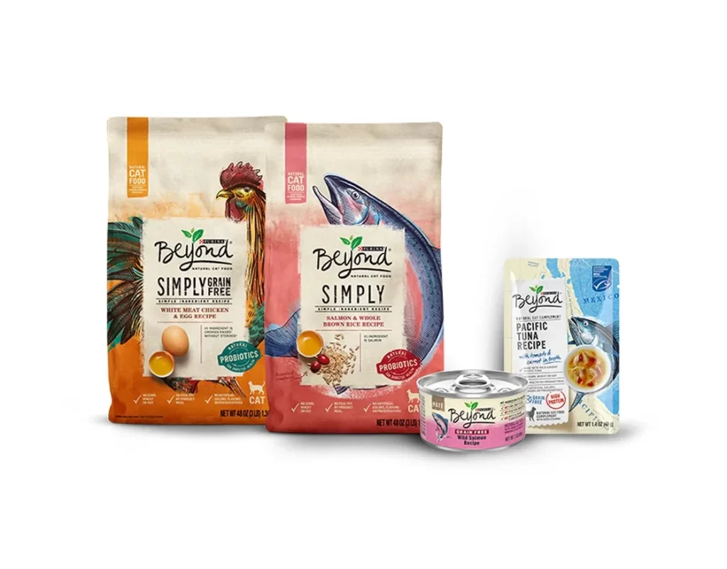 Beyond Cat Food Salmon Whole Brown Rice Recipe Illustration