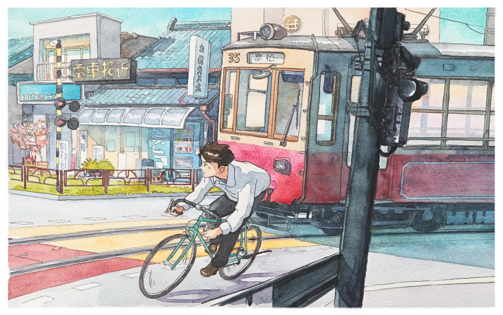 Bicycle Cityscape Tram Buildings Mateusz Urbanowicz