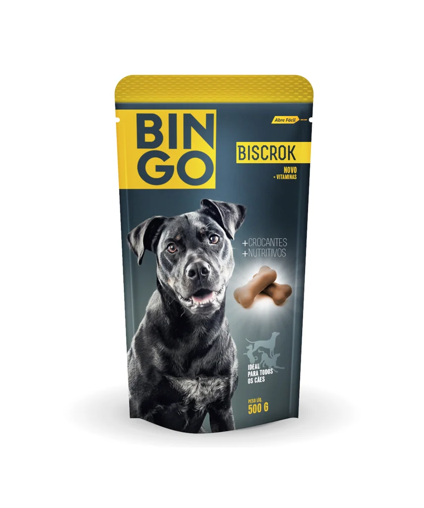 Bingo Dog Treats Nutritious Yellow Blue Dog Image