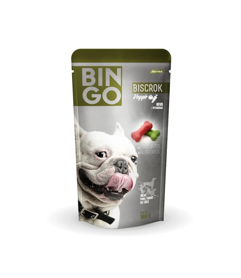 Bingo Dog Treats Vegetable Green Red Illustration