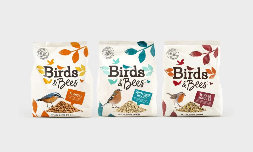 Birds & Bees Wild Bird Food Peanuts Sunflower Hearts Winter Booster Nature
